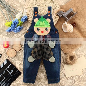 Fashion children's denim overalls