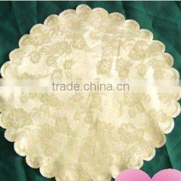 Round 100% Slim Customized Embroidery Tablecloth