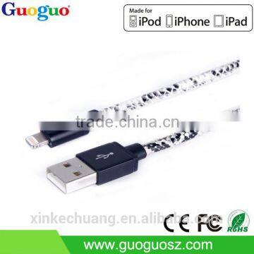 Wholesale Promotion C48 Connector PU Leather Braided High Tranfer Mfi Usb Cable photo-4