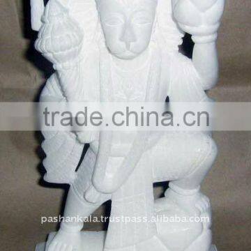 White Marble Lord Hanuman Statue