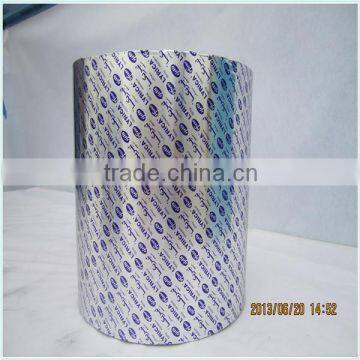 lacquered blister foil for seal PVC