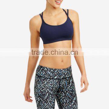 Women Fashion Stretch Workout Tank Top Seamless Fitness Gym Sports Bra photo-2