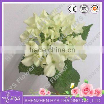 Cheap Real Touch Artificial White Hydrangea Flower photo-3