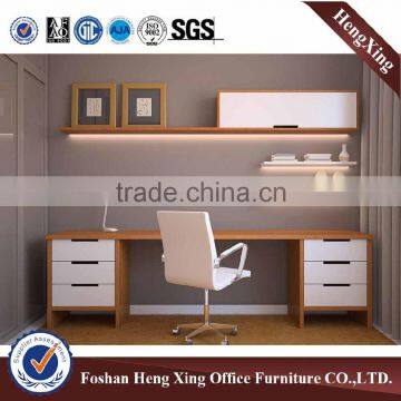 Warm colour fashion design with bookcase computer table HX-NT3199