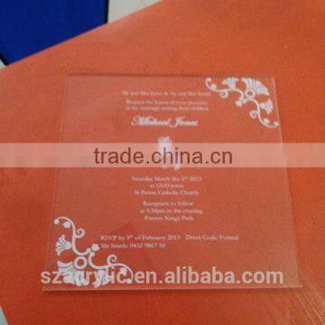 Acrylic Personal Christmas Festeval Wedding Invitation Card photo-2