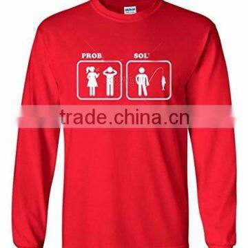 100%cotton funny mens long sleeve fishing shirts
