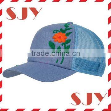 custom embroidery women fashion hats, 5 panel trucker hat