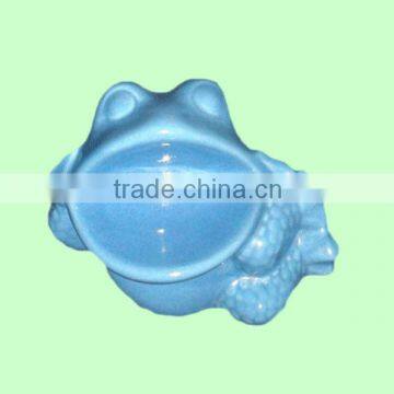 fancy shape blue frog decorative soap dish wholesale