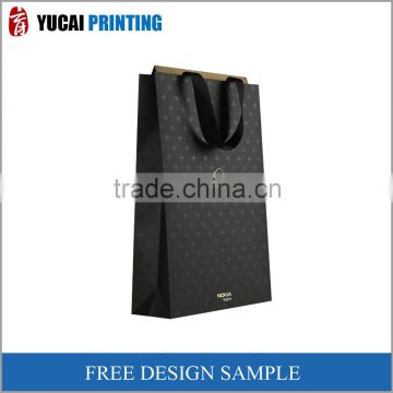 Black paper bag gift bag shopping bag laptop