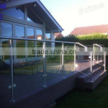 Customized glass stair railing / used rail tracks for sale PR-B130