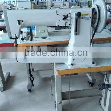 Semi-long Cylinder-bed, 1-needle, Lockstitch Machine with Large Shuttle-hook for Extra Heavy-weight Materials