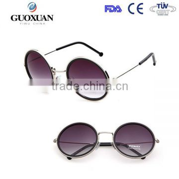 2015 New Steampunk Sunglasses Round Designer Steam Punk Metal Women Coating Men Retro Sun glasses