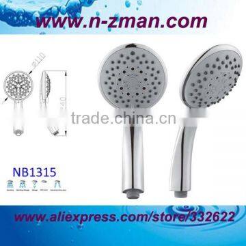 5-jet abs hand shower,5-jet hand-held shower,5-jet shower hand