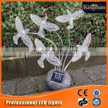 best-selling fashion resin bird LED solar garden light led garden light