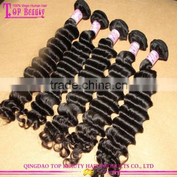 Wholesale Price 100% human deep wave hair Grade 7A deep wave brazilian human hair