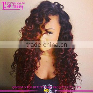 Hot selling superior quality 6A Grade peruvian human hair low price Deep Curly Hair Weaves