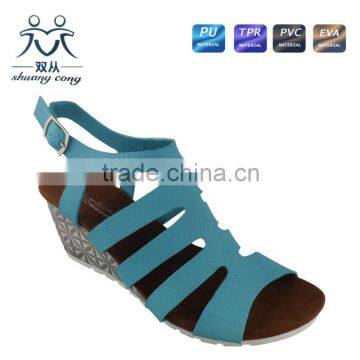 2016 fuzzy ladies high heels fancy suede footwear fashion sandal shoes for women