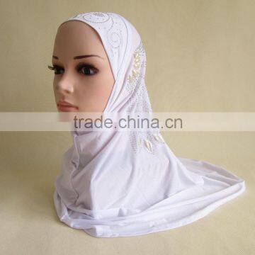 Beaded Hijab Fashion Modern Shinny Scarf Muslim Shawl Hijab photo-4