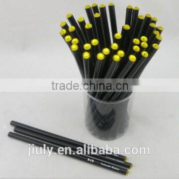 round shape black wood with diamond HB pencil