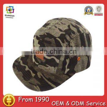 leather patch custom logo cheap custom corduroy camo 5 panel hats