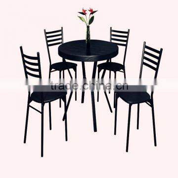 High quality PVC veneer Dining table and chairs Furniture