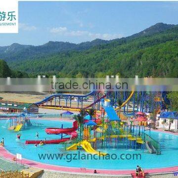 Low cost best water park house with fiberglass for hotel resorts