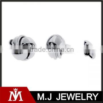 stainless steel men's knot design cuff links