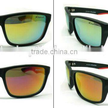 Great quality stylish sun glasses fashion with mirror lense for sun glasses eyewear with orange lens sunglasses