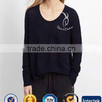 100% Cashmere Hand Made Sweater Design Round Sweater