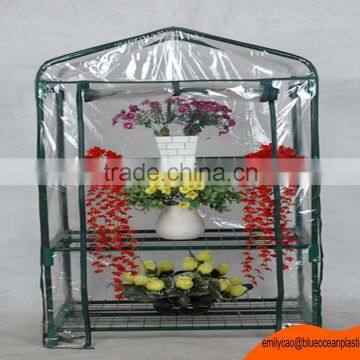 Portable 3 Tiers Summer Transparent Film Cover Mini Green House