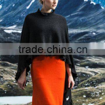 2014 fashion women cashmere poncho