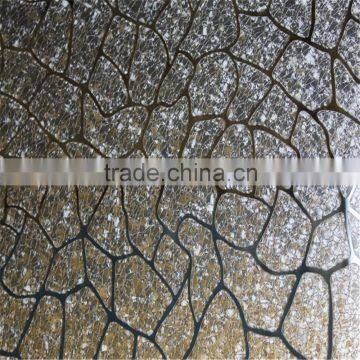 china  ginde glass design ice flower mirror glass