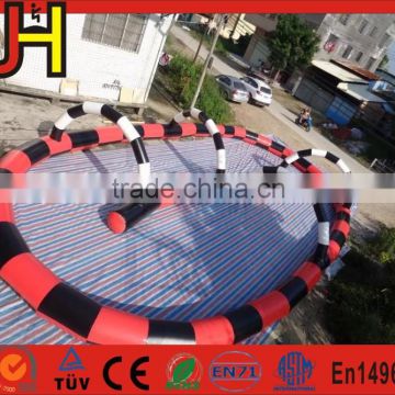 Custom Made Inflatable Go Karts Race Track for Sale, Outdoor Inflatable Zorb Track Games