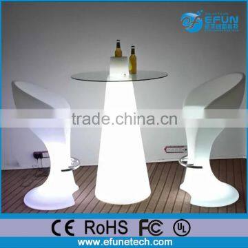 New Design Fantastic Led Light up Bar Table, Rgb Color Change Led Cocktail Tables