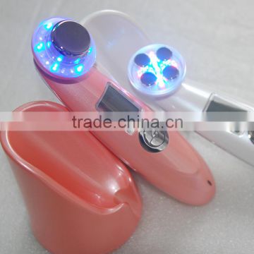 Siliver beauty device for Portable 3 MHz ultrasonic massager skin care beauty device in home