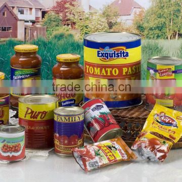 High quality tomato paste /sauce in can /pouch /jar /tube canned tomato sauce