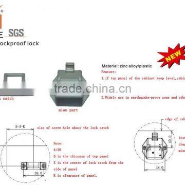 1301017 zinc-alloy and plastic shockproof lock