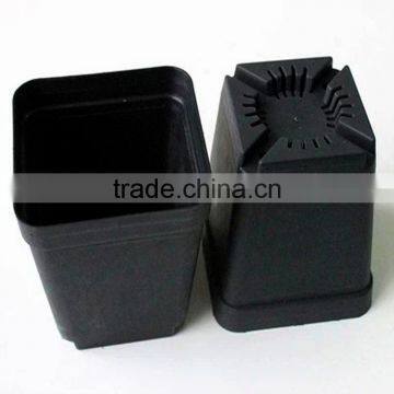 Plastic small square flower pot