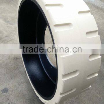 Hot Sale Mould on Wheel 410x130 Special Solid Trailer Rubber Tires From Top Solid Tire Factory in China photo-2