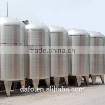 Stainless steel beverage processing storage tank