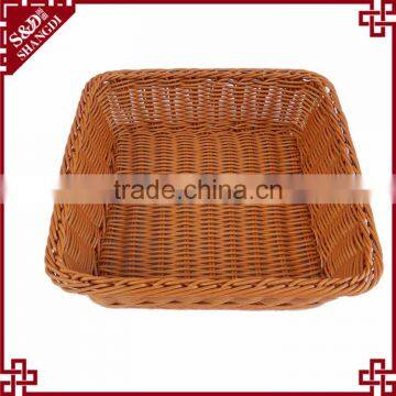 S&D Household Accessories Wicker Crafts Natural Poly Rattan Wholesale Fruit Baskets photo-3