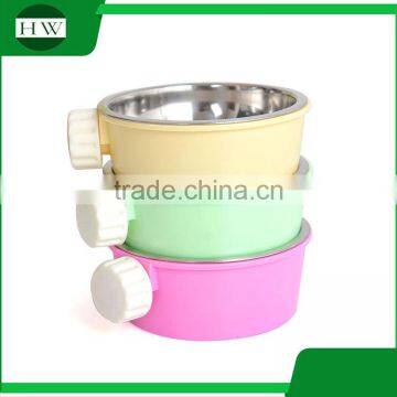 Pet Accessories Stainless Steel Fixed Cat Dog Pet Feeder Water Food Bowl photo-2