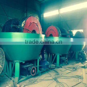 2017 Low Investment High Efficiency Wet Pan Mill for Rock Gold Ore Processing Plant