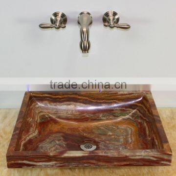 Newly Modern MULTI RED ONYX SINKS BASINS COLLECTION photo-3
