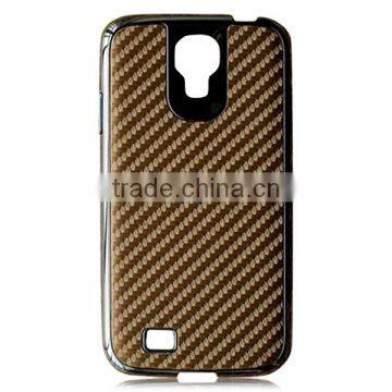 Carbon Fiber Phone Case PC Bottom Phone Shell Protective Back Cover for Samsung s4