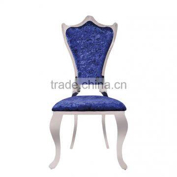 Painting Fabric Mirror Silver Legs Dining Chair Banquet Chair photo-3