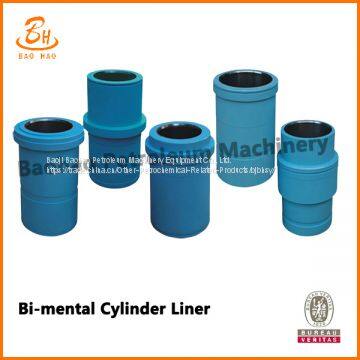 Bi-metal mud pump Cylinder liner for drilling rig parts