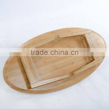 Eco-friendly Bamboo Morden no Folding Round Coffee Table for Living Room photo-3