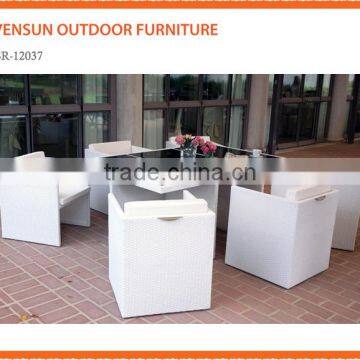 Hot sales synthetic rattan leisure outdoor furniture coffee table set