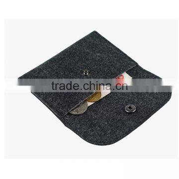 Eco Friendly Personalized Grey Felt Card Holder for Available photo-5